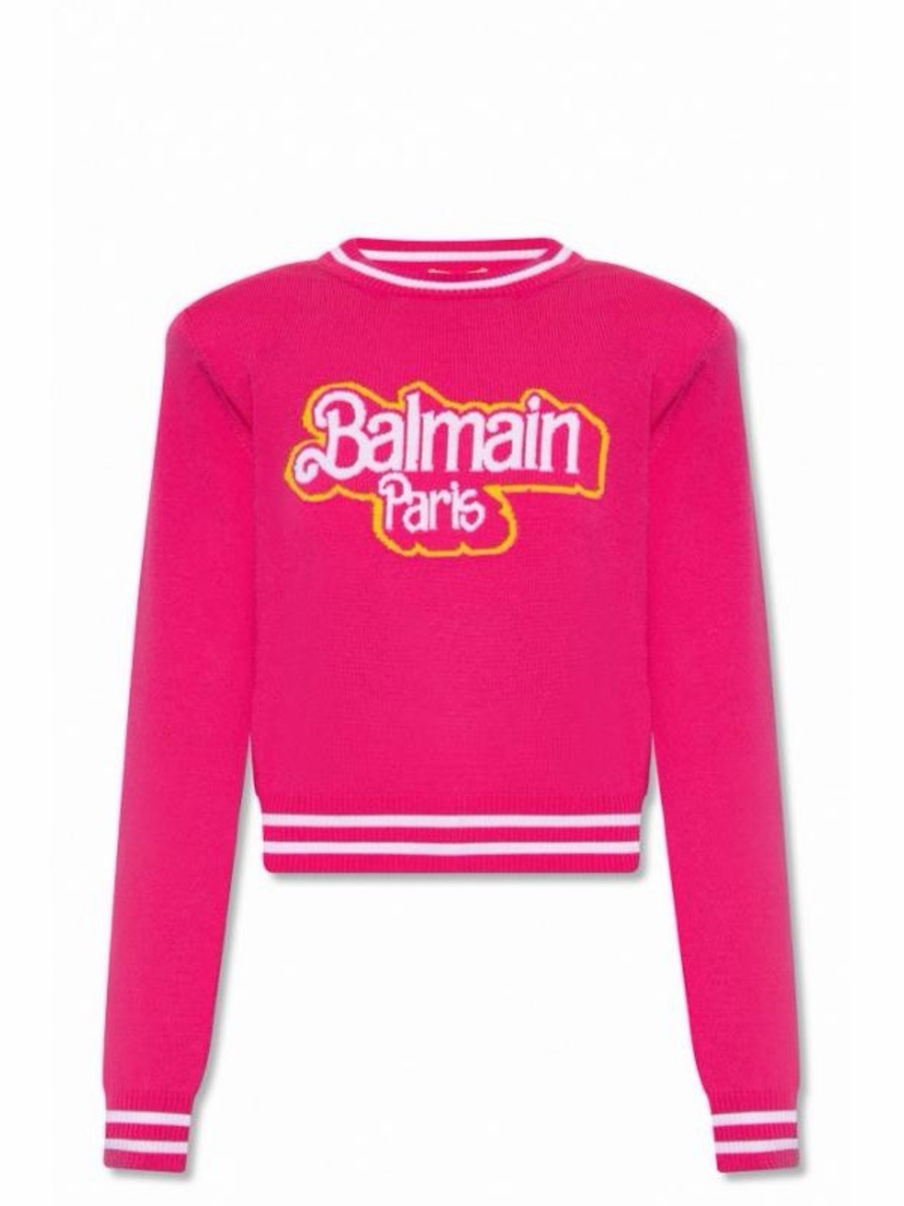 Balmain × Barbie virgin wool logo sweater